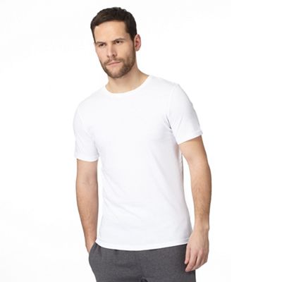 Big and tall pack of two white t-shirts